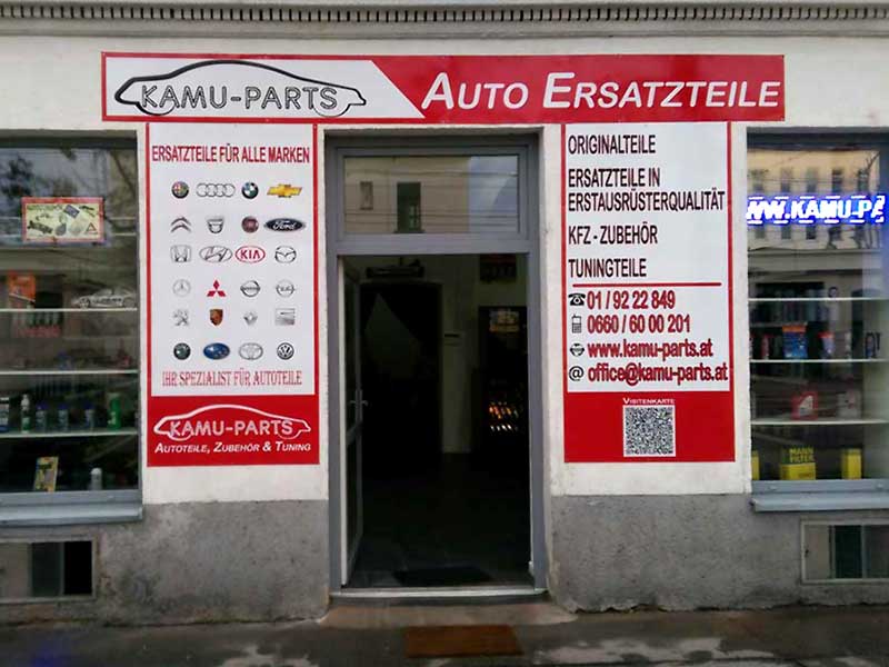 Außenansicht Fachhändler Kfz-Teile u. Zubehör Kamu-Parts